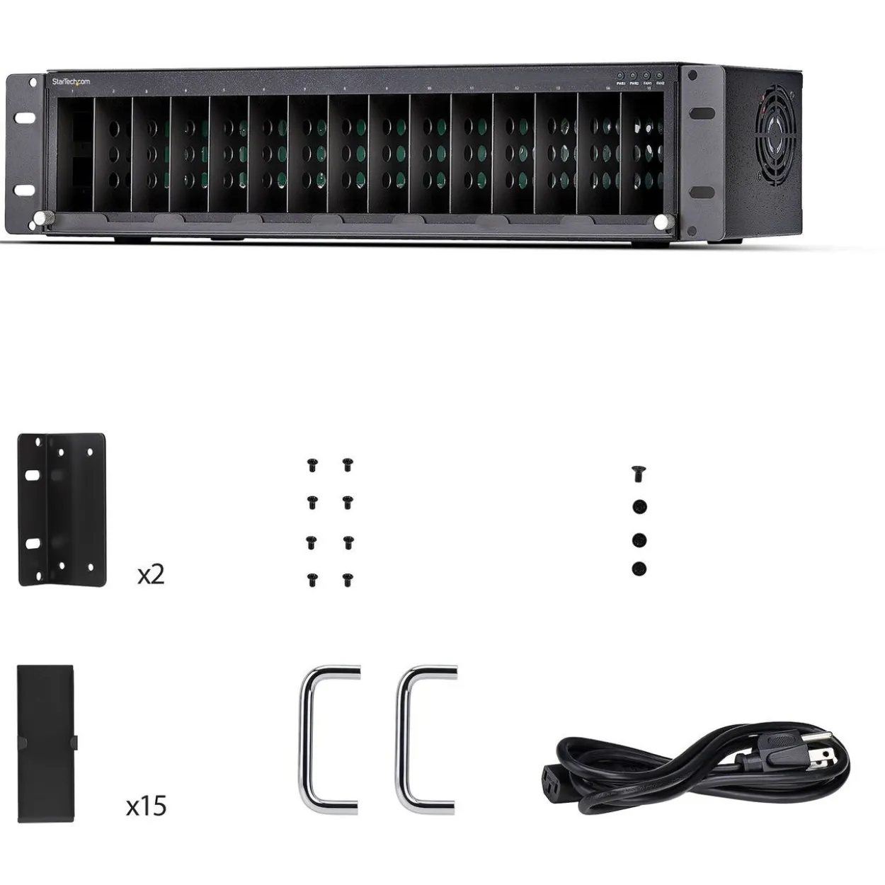 STARTECH 15-SLOT MEDIA CHASSIS TAA