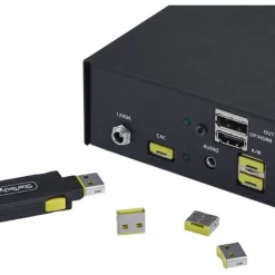 STARTECH USB-A PORT BLOCKER KEY LATCHING USB-A DUST COVER PLUGS