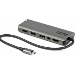 Startech USB-C Multiport Adapter USB-C auf HDMI oder mDP 4K 60Hz 100W PD Pass-Through 4x 10Gbit/s USB - 30cm Kabel