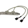 Startech USB FEMALE SLOT PLATE ADAPTER