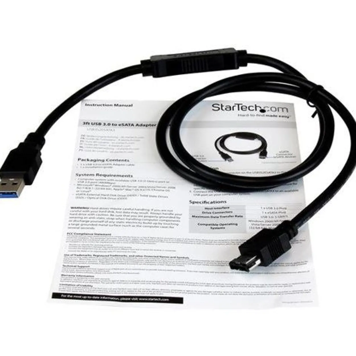 Startech USB 3.0 zu ESATA DRIVE CABLE