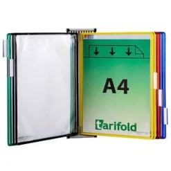 Tarifold tdisplay Wandsichttafelsystem Metall, bestückt