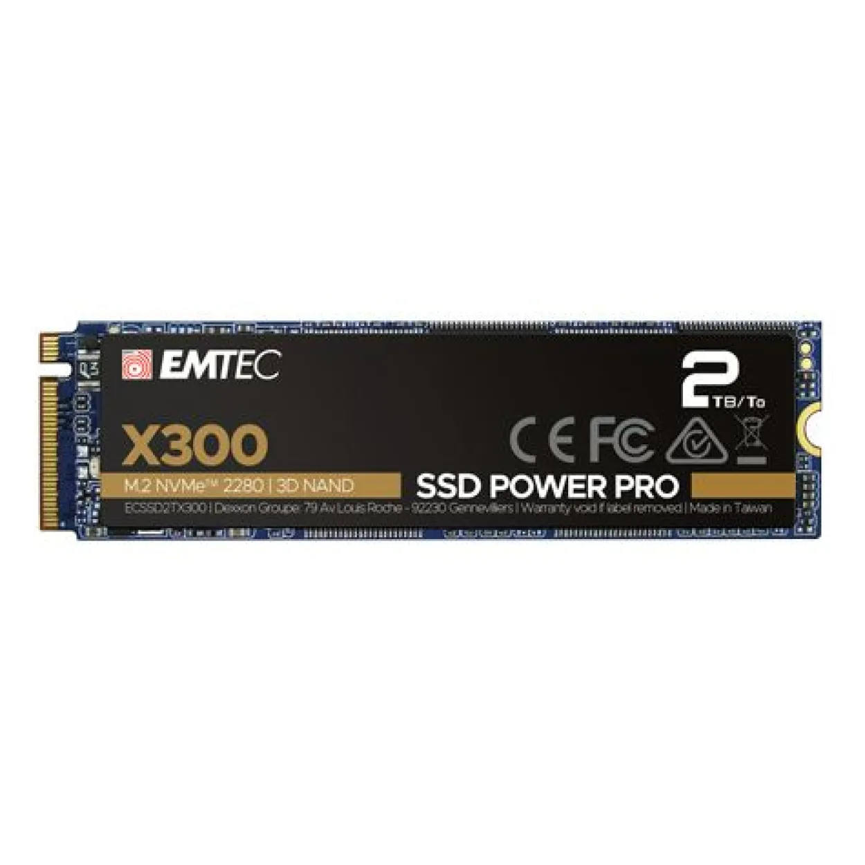 2TB EMTEC X300 M.2 PCIe 3.0 x4 3D-NAND TLC (ECSSD2TX300)