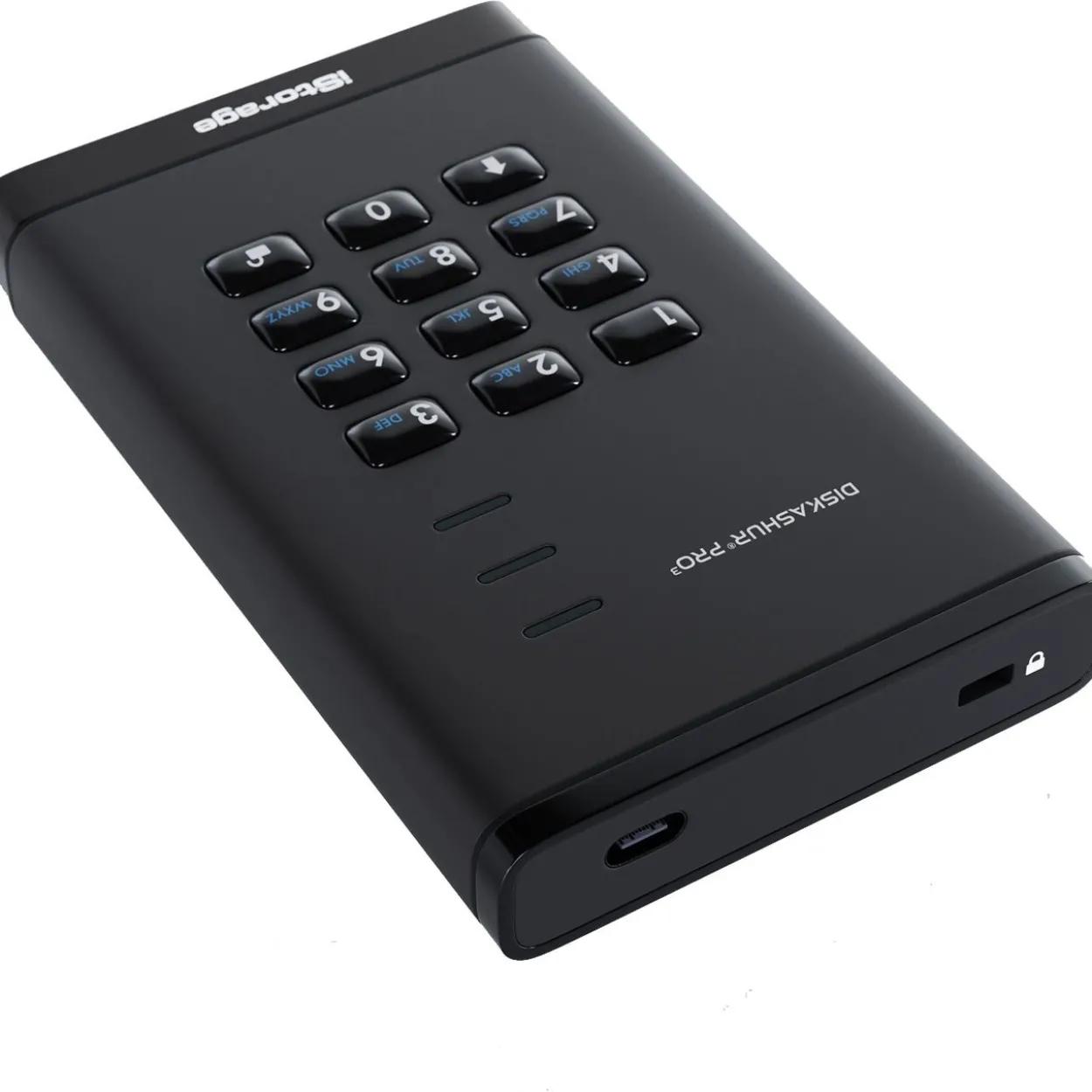 4TB iStorage diskAshur Pro3 schwarz Extern USB 3.2 (IS-DAP3-256-SSD-4000-F)