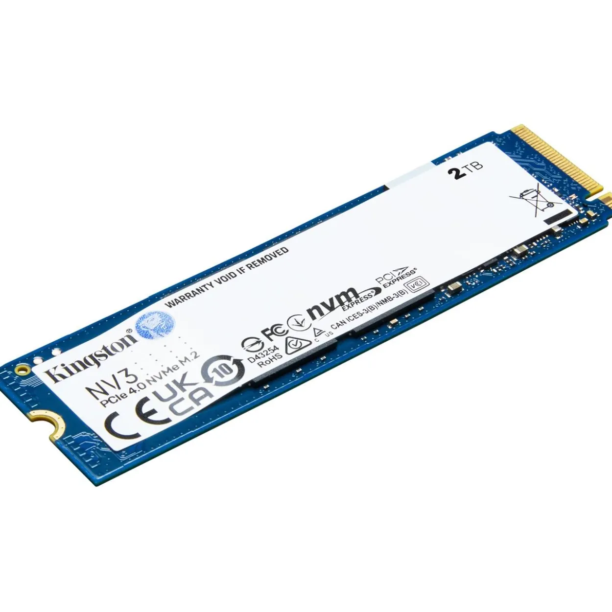 2TB Kingston NV3 M.2 2280 PCIe 4.0 x4 3D NAND (SNV3S/2000G)