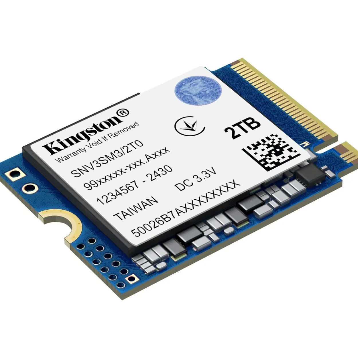 2TB Kingston NV3 M.2 2230 PCIe 4.0 x4 3D NAND (SNV3SM3/2T0)