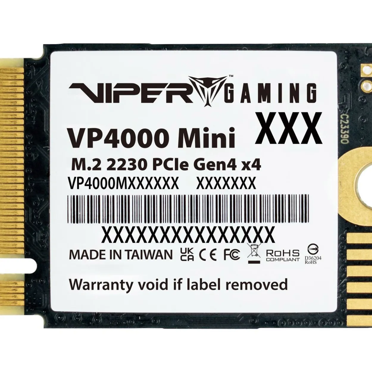 2TB Patriot Viper VP4000 Mini M.2 2230 PCIe 4.0 x4 3D-NAND QLC (VP4000M2TBM23)