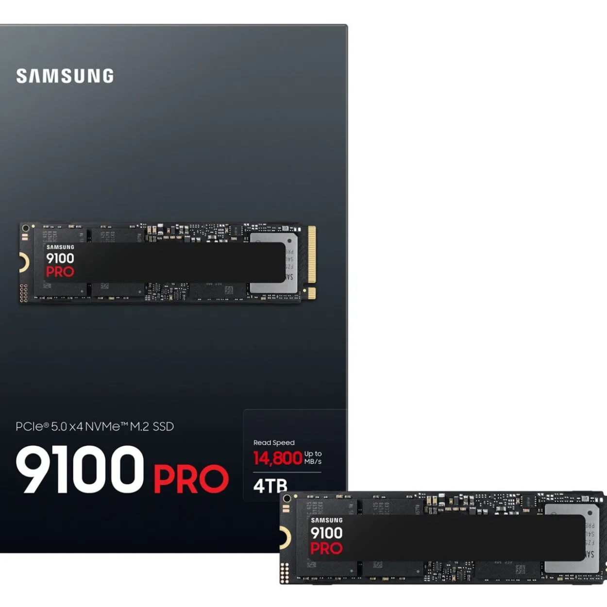 4TB Samsung 9100 PRO M.2 2280 PCIe 5.0 x4 3D-NAND TLC (MZ-VAP4T0BW)