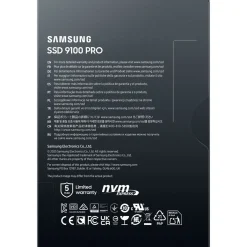 4TB Samsung 9100 PRO M.2 2280 PCIe 5.0 x4 3D-NAND TLC (MZ-VAP4T0BW)