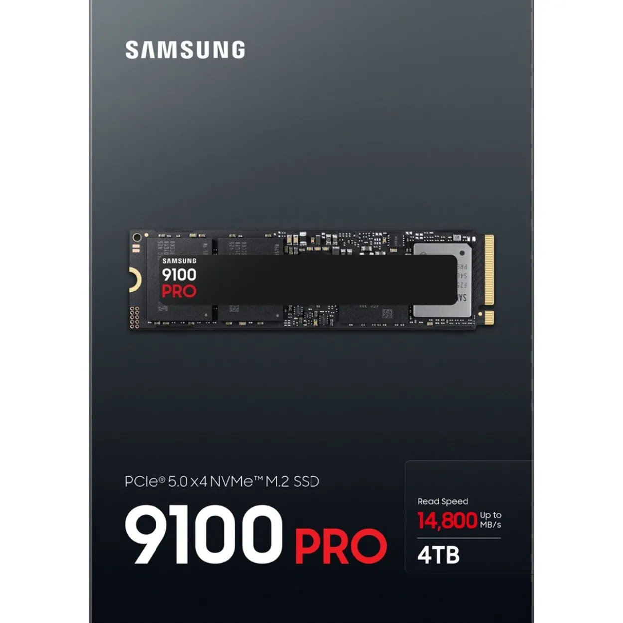 4TB Samsung 9100 PRO M.2 2280 PCIe 5.0 x4 3D-NAND TLC (MZ-VAP4T0BW)