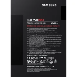 4TB Samsung 990 PRO M.2 2280 PCIe 4.0 x4 3D-NAND TLC (MZ-V9P4T0BW)