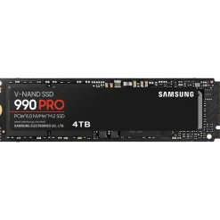 4TB Samsung 990 PRO M.2 2280 PCIe 4.0 x4 3D-NAND TLC (MZ-V9P4T0BW)