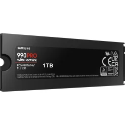 1TB Samsung 990 PRO with Heatsink M.2 2280 PCIe 4.0 x4 3D-NAND TLC (MZ-V9P1T0CW)