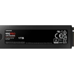 1TB Samsung 990 PRO with Heatsink M.2 2280 PCIe 4.0 x4 3D-NAND TLC (MZ-V9P1T0CW)