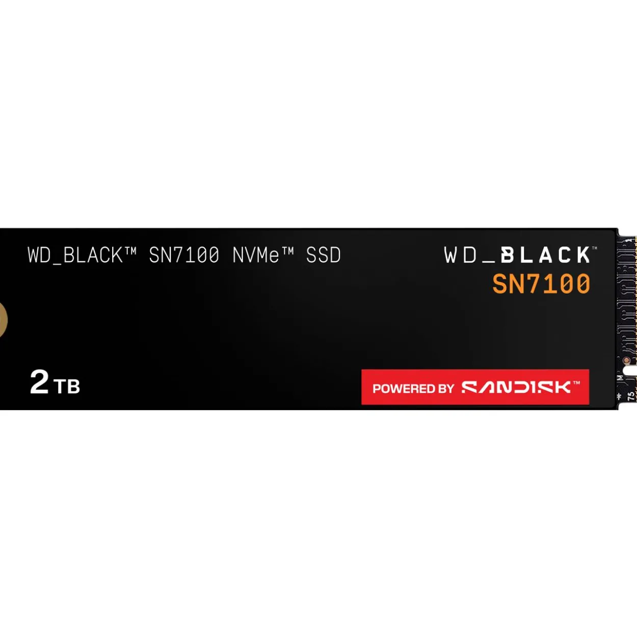 2TB SanDisk WD Black SN7100 M.2 2280 PCIe 4.0 x4 3D-NAND TLC (WDBELG0020BBK-WRSN)