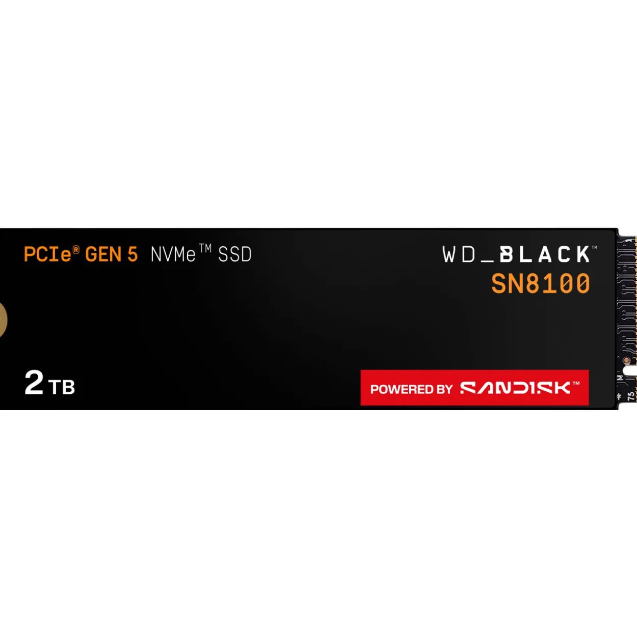 2TB SanDisk WD Black SN8100 M.2 2280 PCIe 5.0 x4 3D-NAND TLC (WDS200T1X0M-00CMT0)
