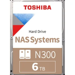 6TB Toshiba N300 NAS HDWG760EZSTA 512MB 3.5" (8.9cm) SATA 6Gb/s
