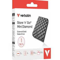 1TB Verbatim Store n Go Mini Diamond Extern USB 3.2 (Typ-C) (32025)