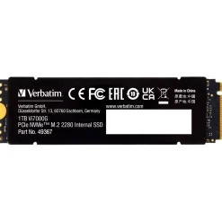 1TB Verbatim Vi7000G M.2 2280 PCIe 4.0 x4 3D-NAND TLC (49367)