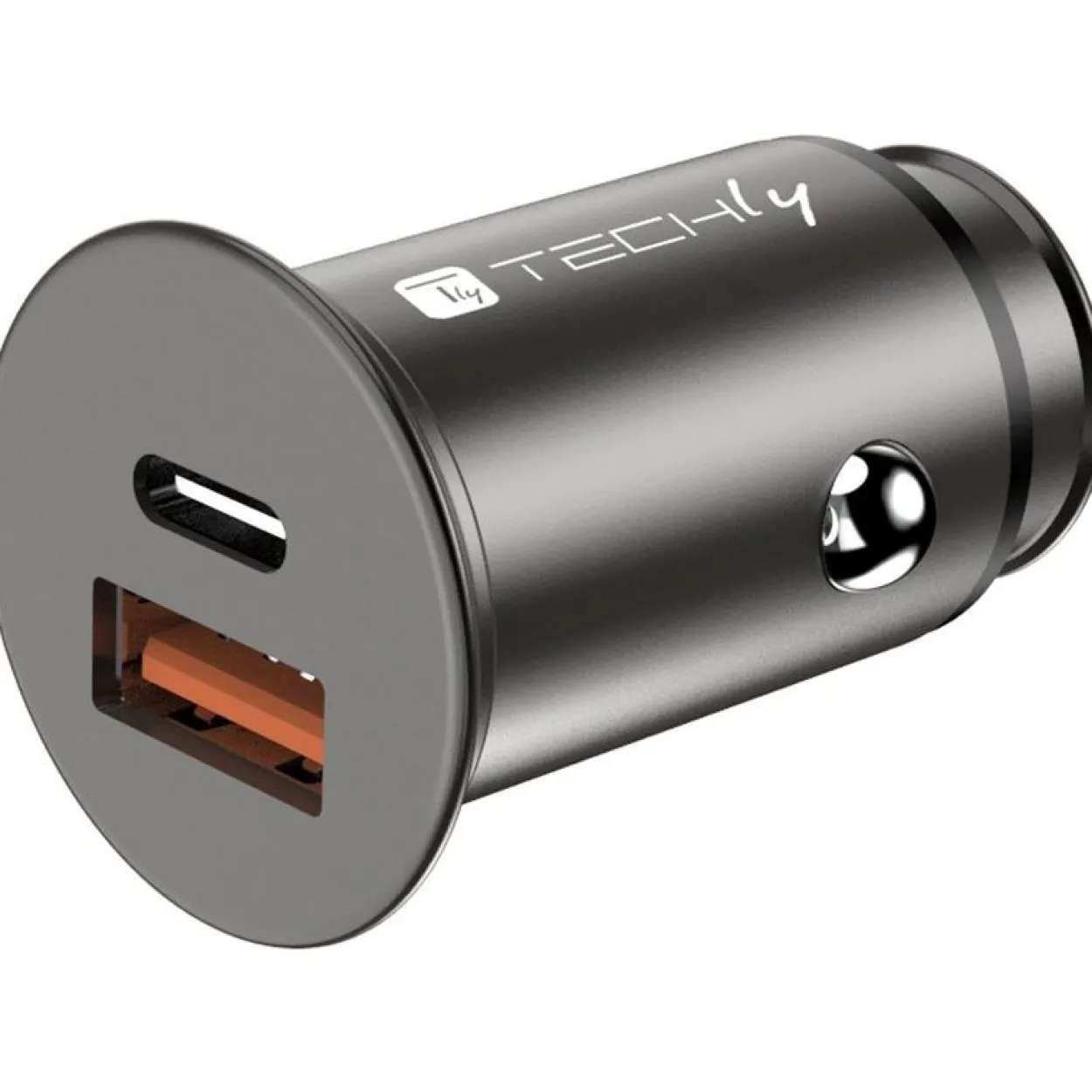 Techly Autoladegerät 5V 2p USB A USBC 38W