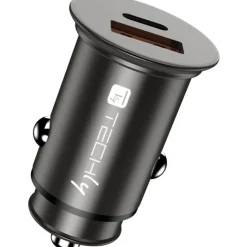 Techly Autoladegerät 5V 2p USB A USBC 38W