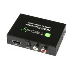 Techly HDMI Audio-Extractor auf Toslink und RCA