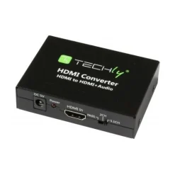Techly HDMI Audio-Extractor auf Toslink und RCA