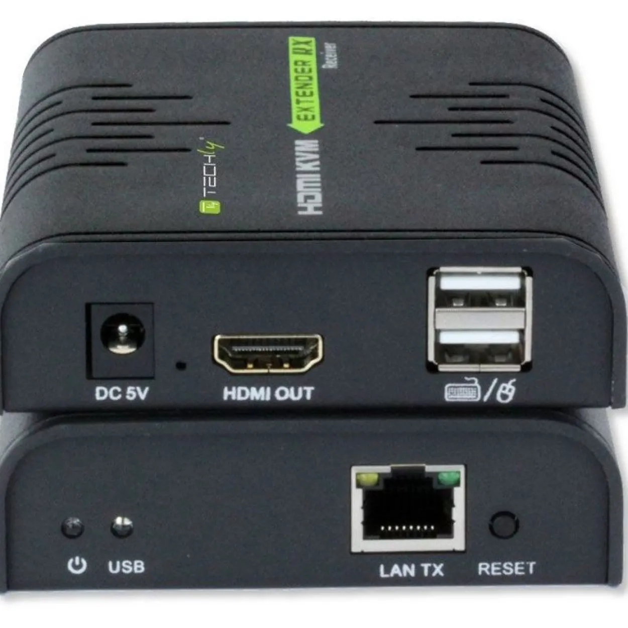 Techly HDMI KVM Extender über Netzwerkkabel, 120m