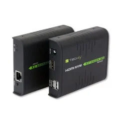 Techly HDMI KVM Extender über Netzwerkkabel, 120m