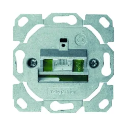 Telegaertner Anschlussdose Cat6A 1xRJ4 UP Kanaleinb RAL1013 ws LSA Designf
