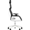 Thermaltake Argent E700 Glacier White with Slate Gray Crayon Real Leather chair