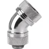 Thermaltake Pacific G1/4 PETG Tube 45-Degree compression 16mm OD - Chrome
