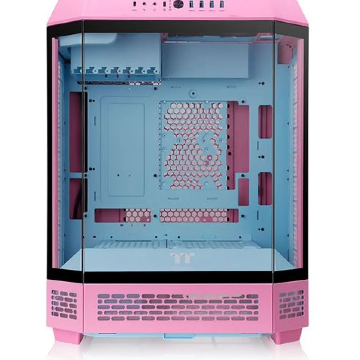 Thermaltake The Tower 600 Bubble Pink Midi Tower ohne Netzteil rosa/blau