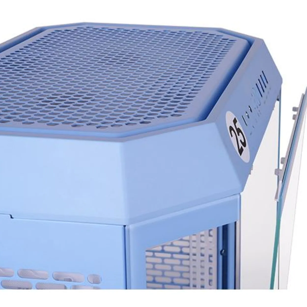 Thermaltake The Tower 600 Hydrangea Blue Midi Tower ohne Netzteil weiss/blau