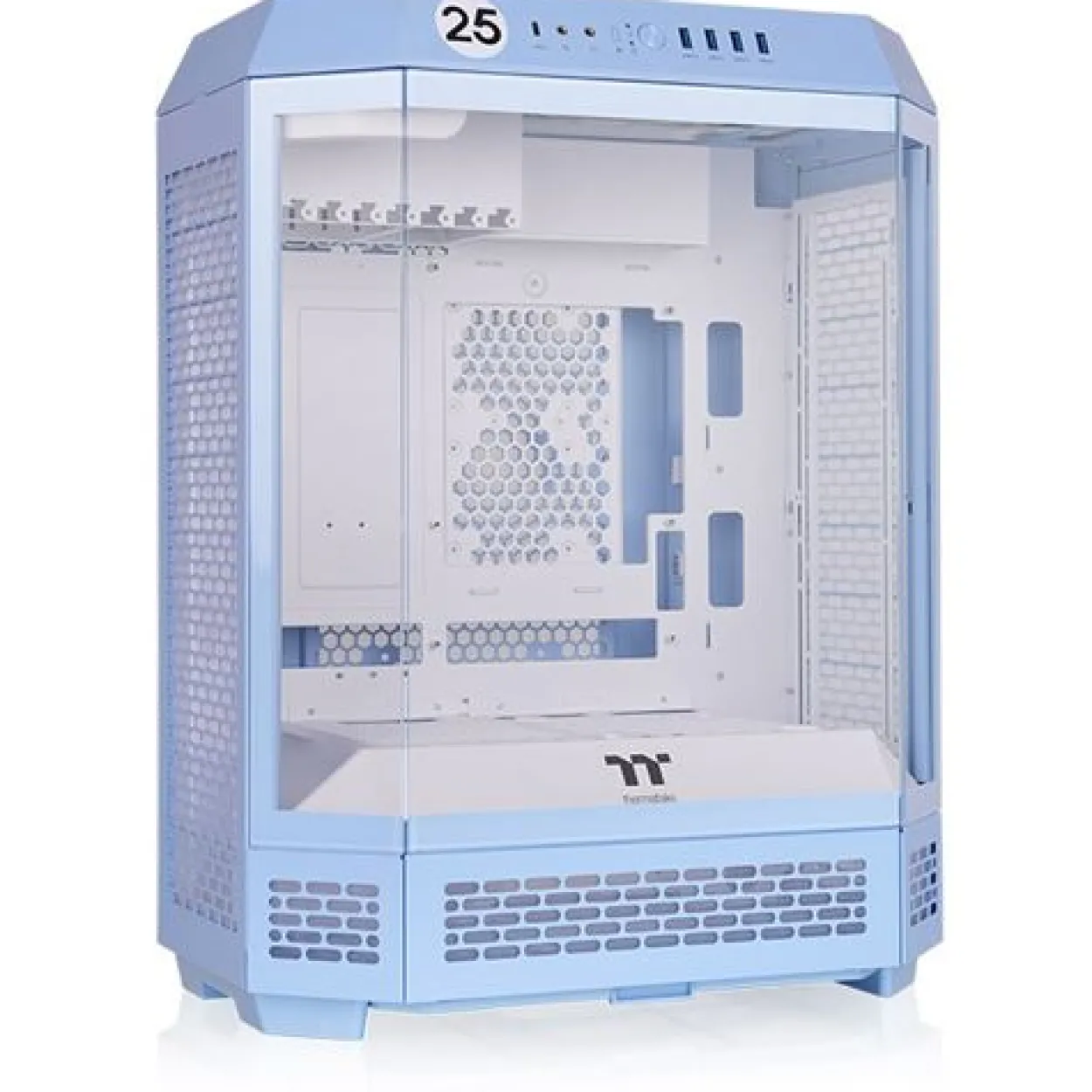 Thermaltake The Tower 600 Hydrangea Blue Midi Tower ohne Netzteil weiss/blau