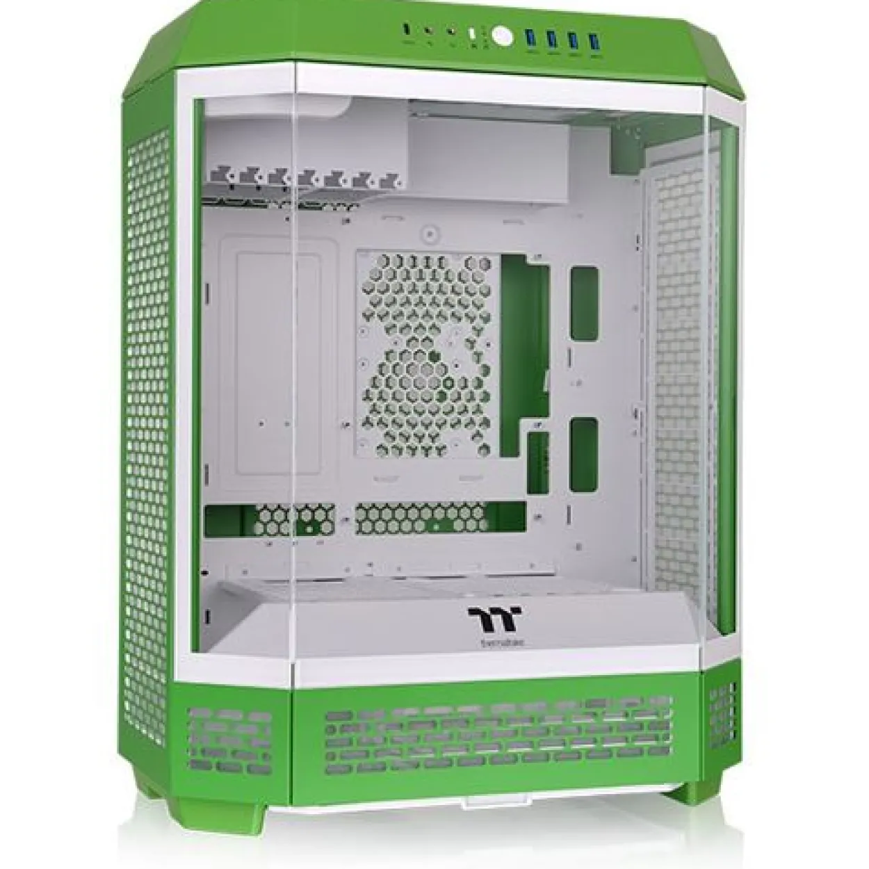 Thermaltake The Tower 600 Light-Year Green Midi Tower ohne Netzteil weiss/grün