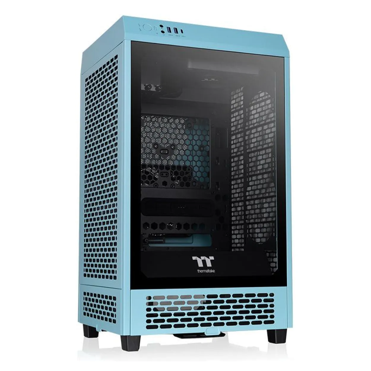 Thermaltake The Tower 200 Turquoise ITX Tower ohne Netzteil türkis