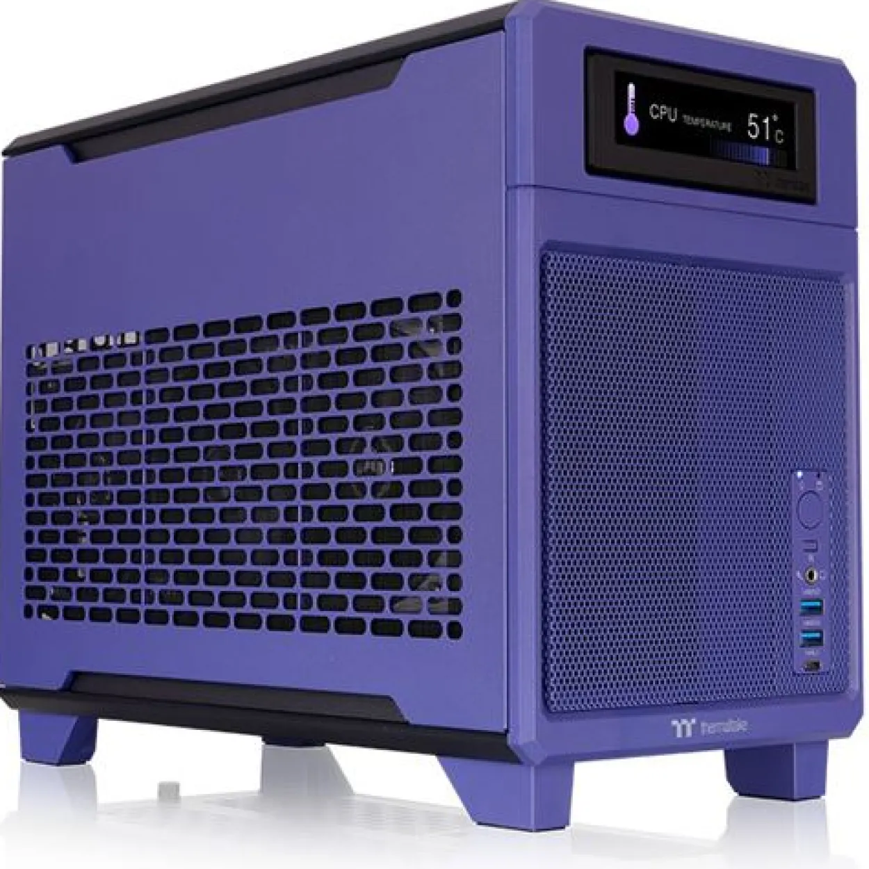 Thermaltake TR100 Future Dusk ITX Tower ohne Netzteil lila