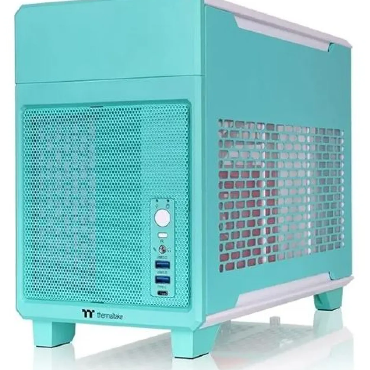Thermaltake TR100 Mint Strawberry ITX Tower ohne Netzteil türkis