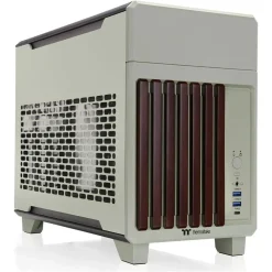 Thermaltake TR100 WS Matcha Green ITX Tower ohne Netzteil grün/braun