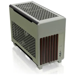 Thermaltake TR100 WS Matcha Green ITX Tower ohne Netzteil grün/braun