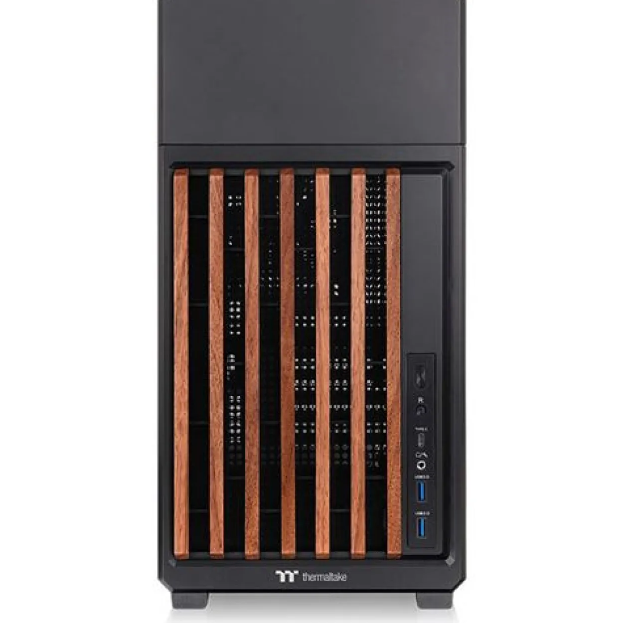 Thermaltake TR300 WS Midi Tower ohne Netzteil schwarz/braun