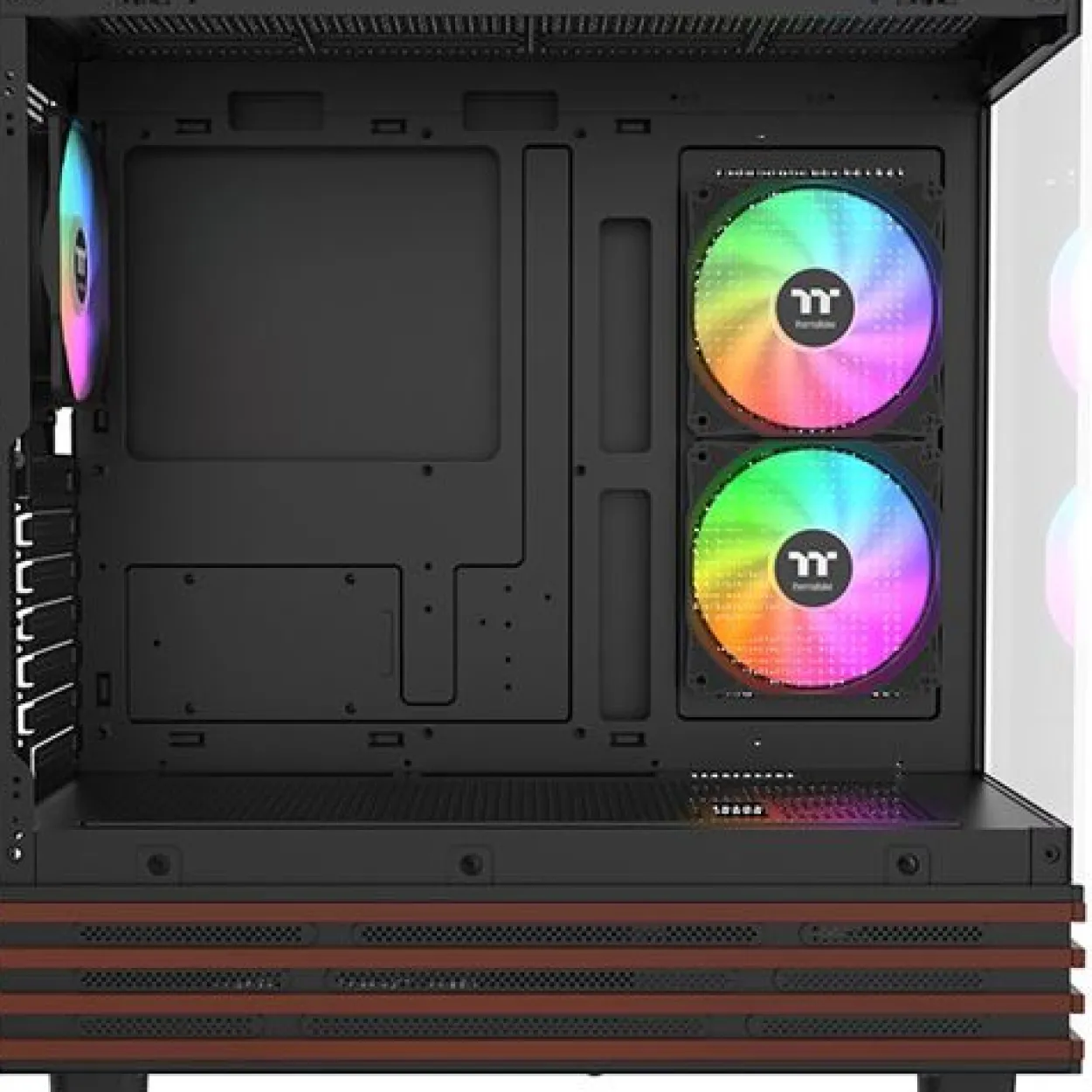 Thermaltake View 270 Plus WS ARGB Midi Tower ohne Netzteil schwarz/braun