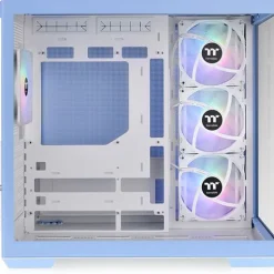 Thermaltake View 380 TG ARGB Hydrangea Midi Tower ohne Netzteil weiss/blau