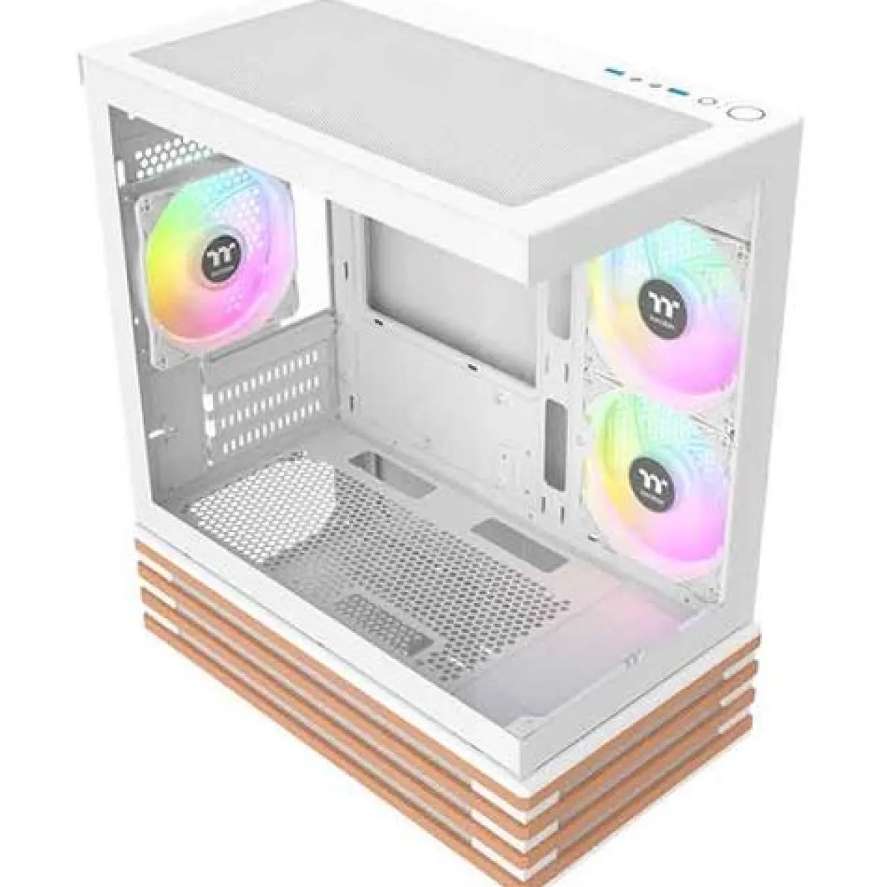 Thermaltake View 170 WS ARGB Snow Mini Tower ohne Netzteil weiss/braun
