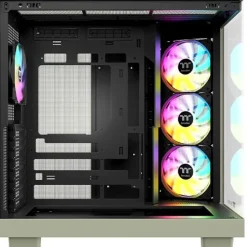 Thermaltake View 380 XL WS ARGB Matcha Green Midi Tower ohne Netzteil grün/braun