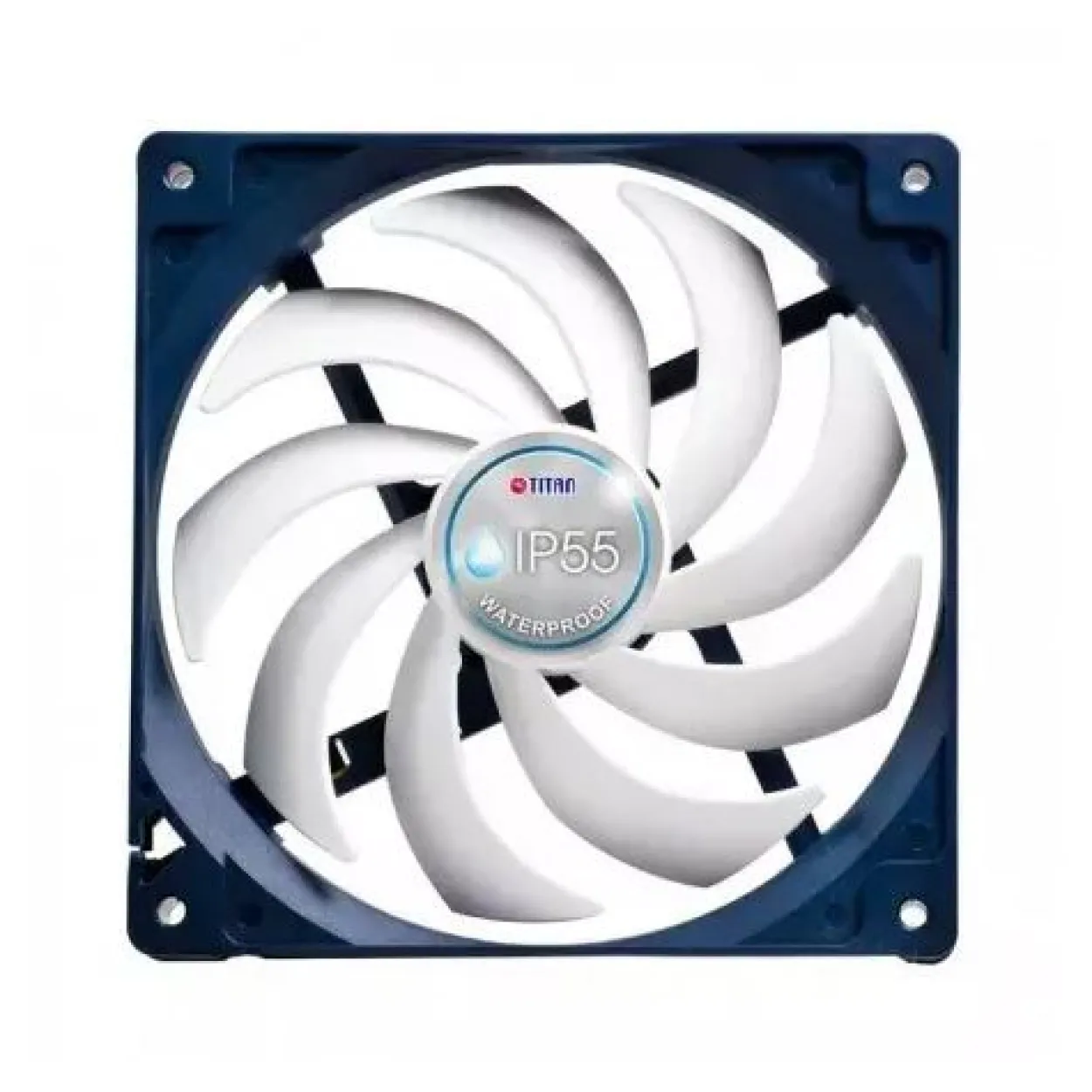 Titan TFD-9225HH12B/KW(RB) 92x92x25mm 3000 U/min 34 dB(A) blau/weiß