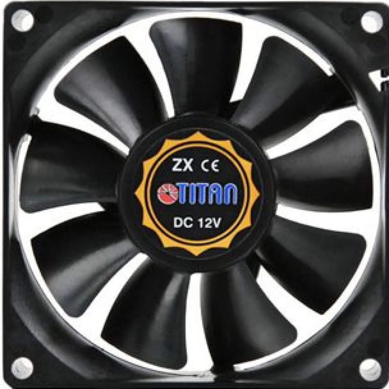 Titan TFD-8025M12Z 80x80x25mm 2500 U/min 28 dB(A) schwarz