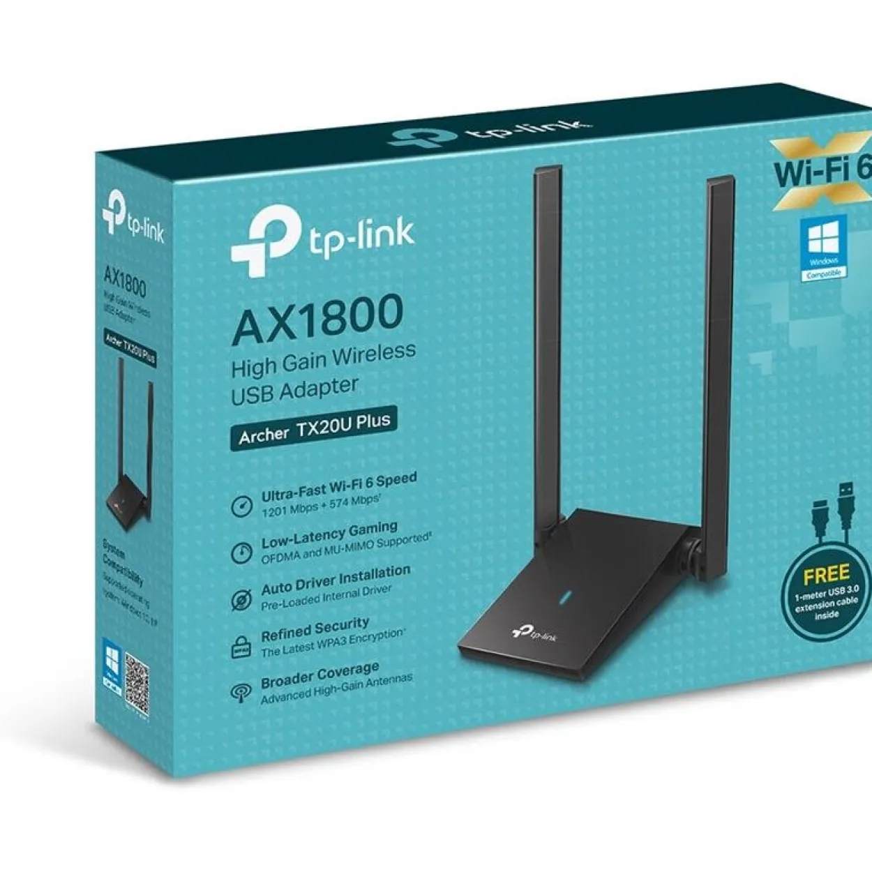 TP-Link Archer TX20U plus V1 - Netzwerkadapter - USB 3.0