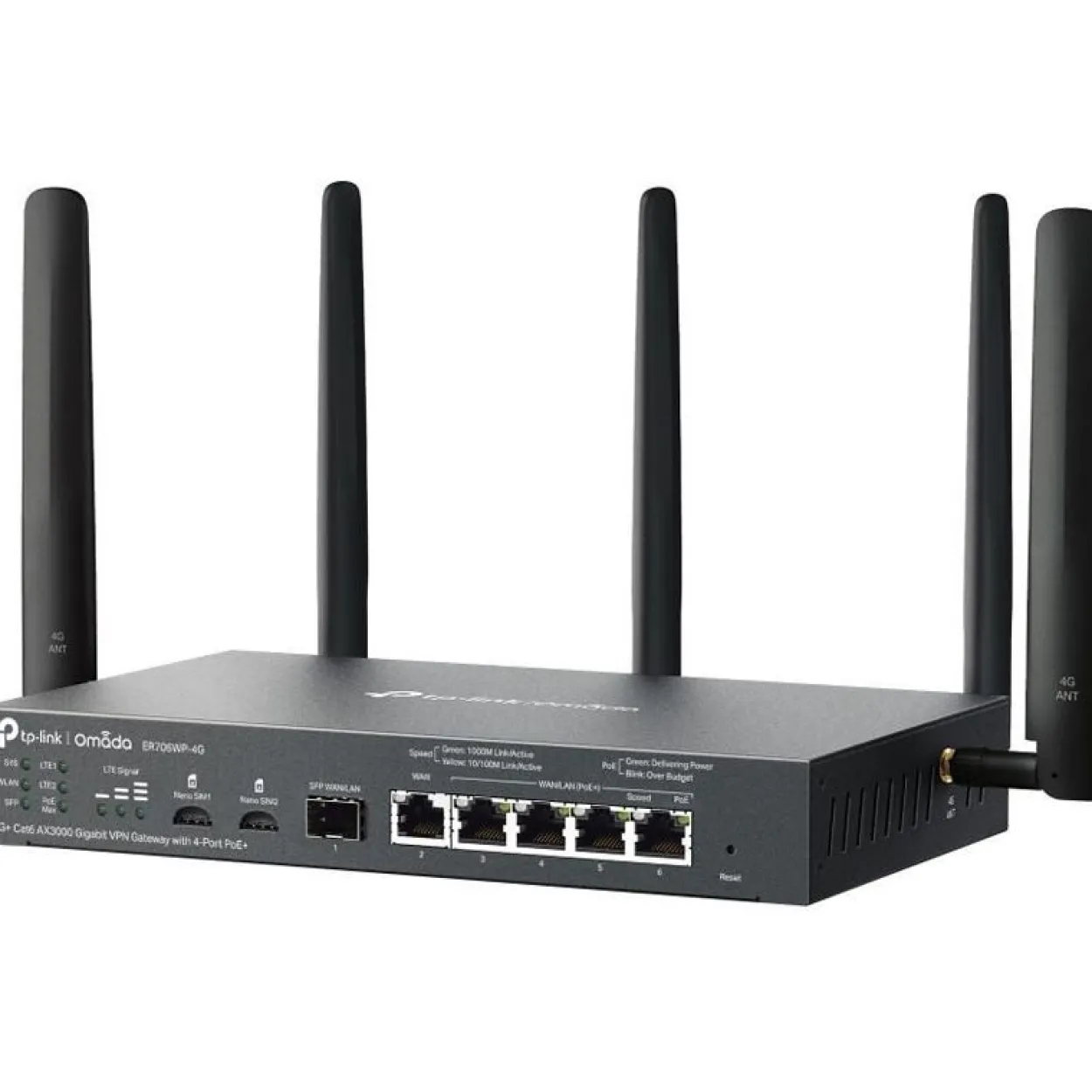 TP-Link 4G+ CAT6 AX3000 1G VPN GATEWAY 2X 1G WAN 4X 1G LAN 2X SIM